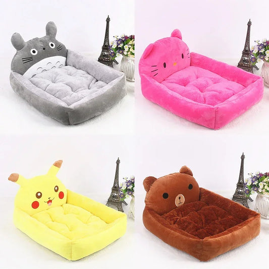 Cartoon Pet Beds for Small Dogs Cats