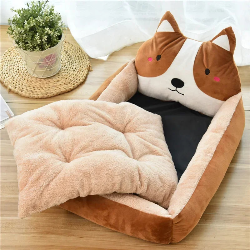 Cartoon Pet Beds for Small Dogs Cats