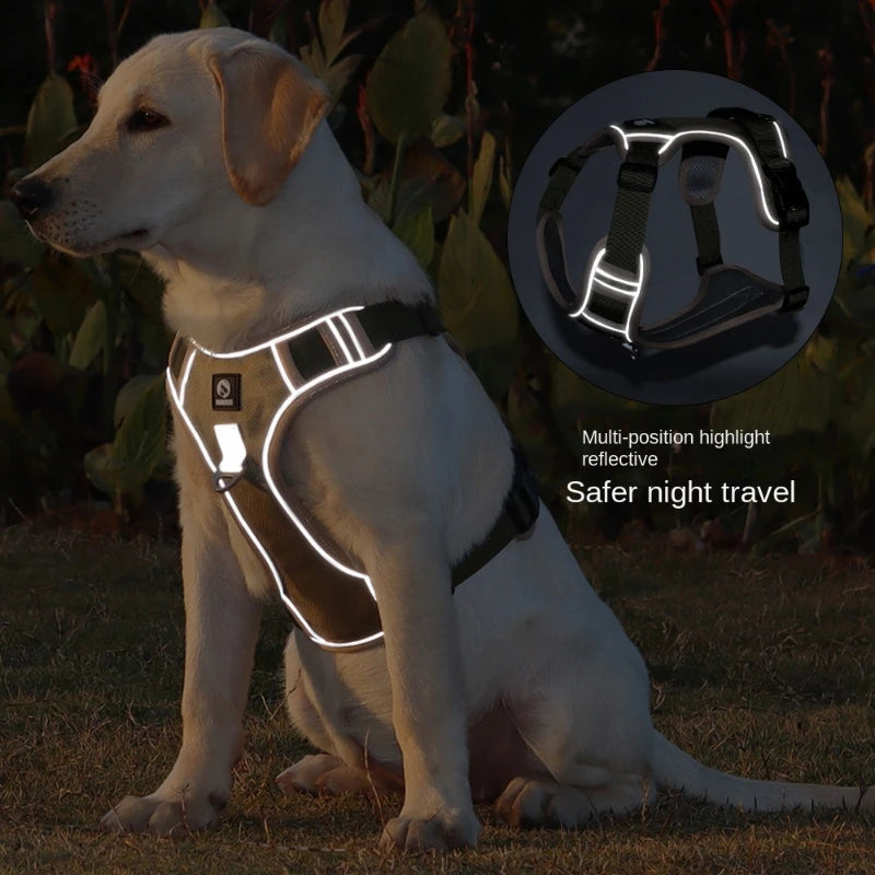 Adjustable Harness Dog Reflective Safety Training and Walking