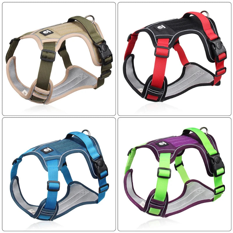 Adjustable Harness Dog Reflective Safety Training and Walking